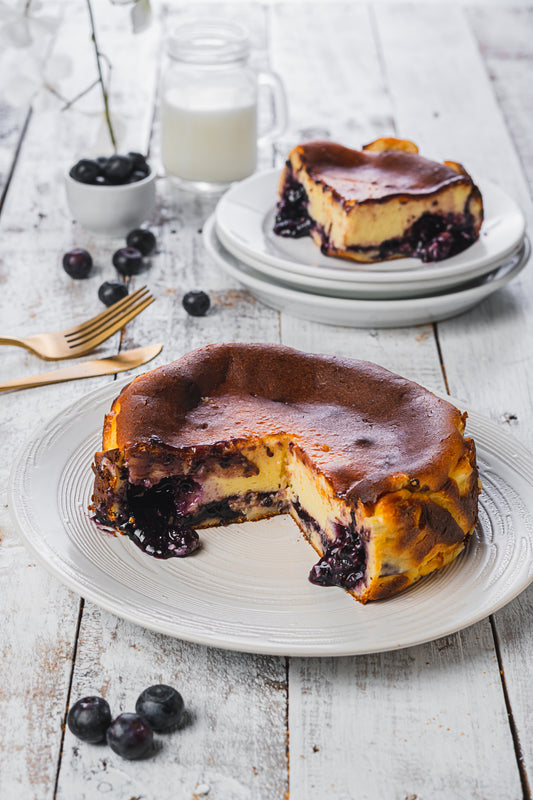 Blueberry Basque Burnt Cheesecake