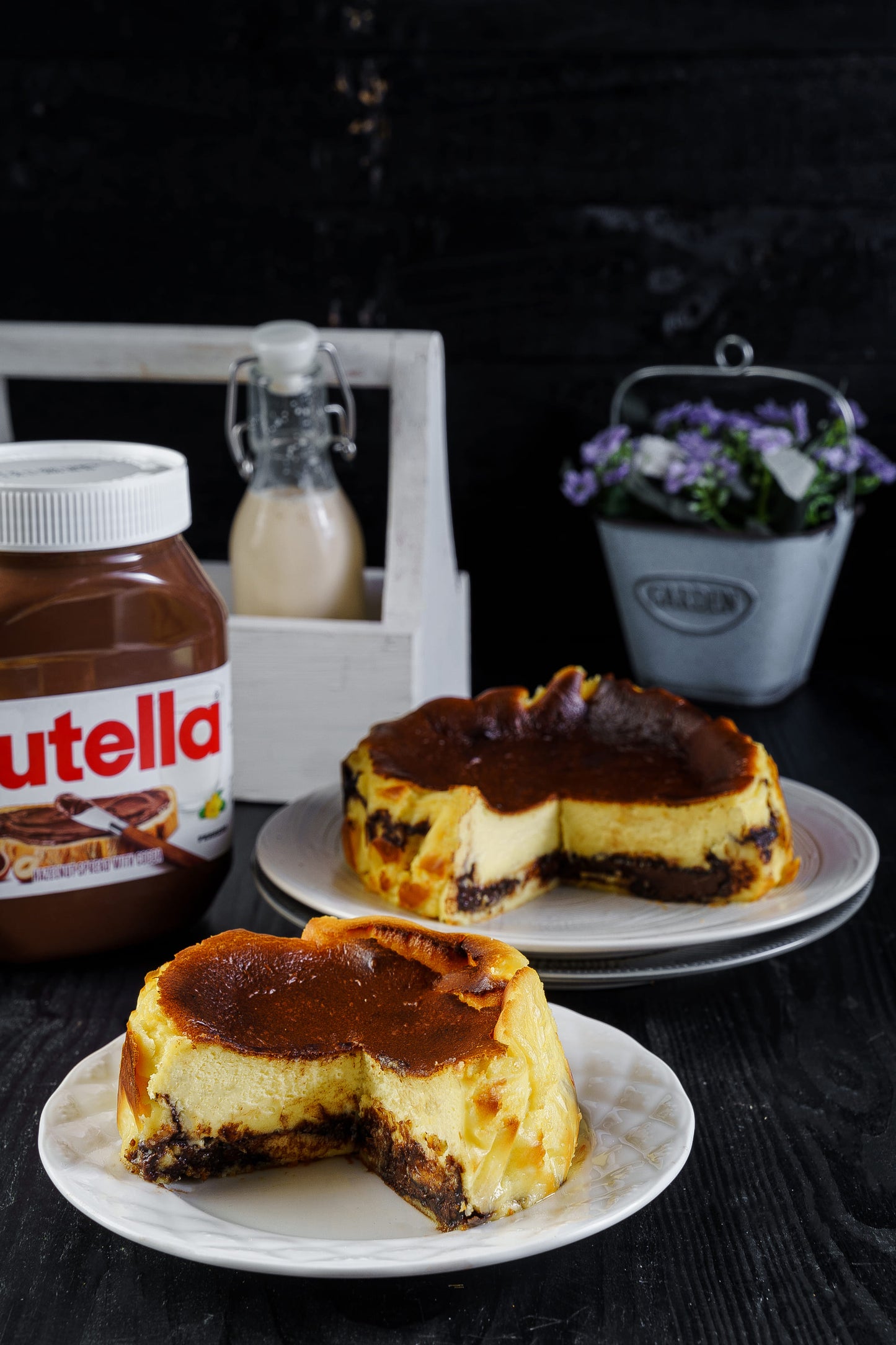 Nutella Basque Burnt Cheesecake