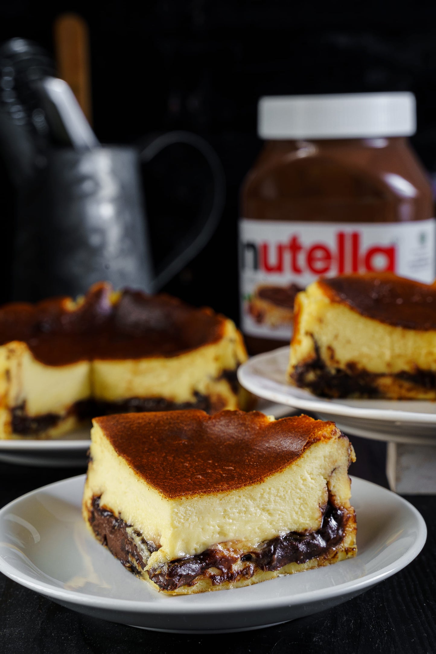 Nutella Basque Burnt Cheesecake